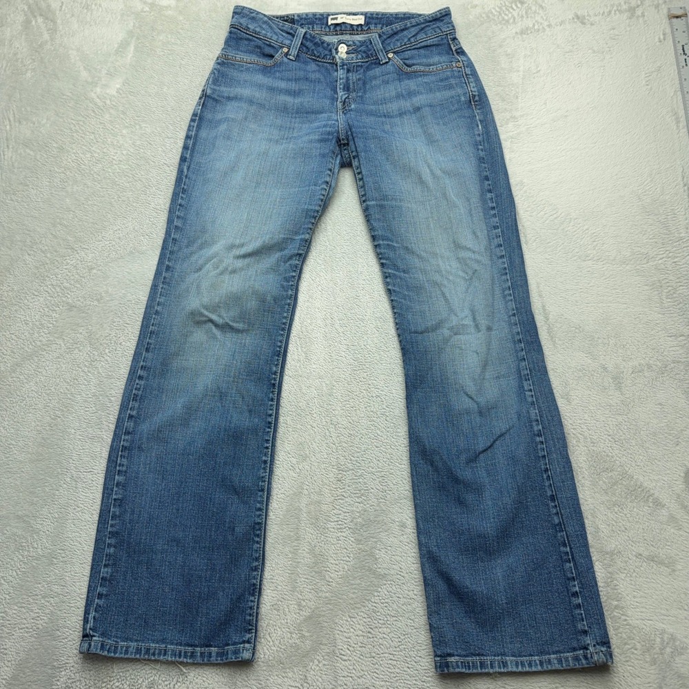 Levis Jeans Womens 31 Blue 529 Curvy Boot Cut Flap Pocket Denim Medium Wash